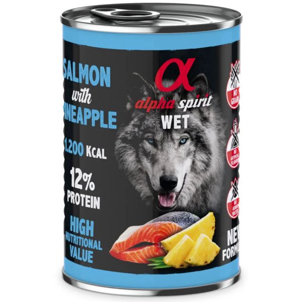 Comida húmeda de Salmón con Piña (400g)