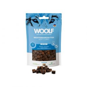 Woolf Cubes Snack Semihúmedo Pescado Mediterráneo (100g)