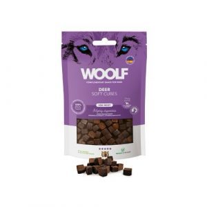 Woolf Cubes Snack Semihúmedo Ciervo (100g)