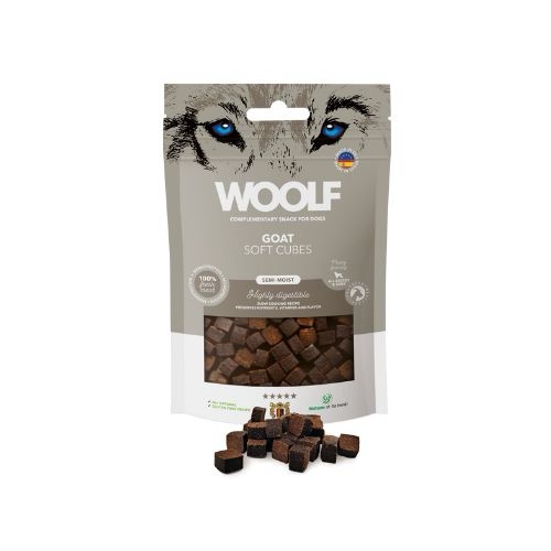 Woolf Cubes Snack Semihúmedo Cabra (100g)