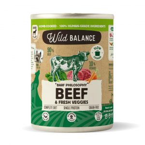 Lata de Ternera con verduras frescas para Perros (400gr) - Wild Balance