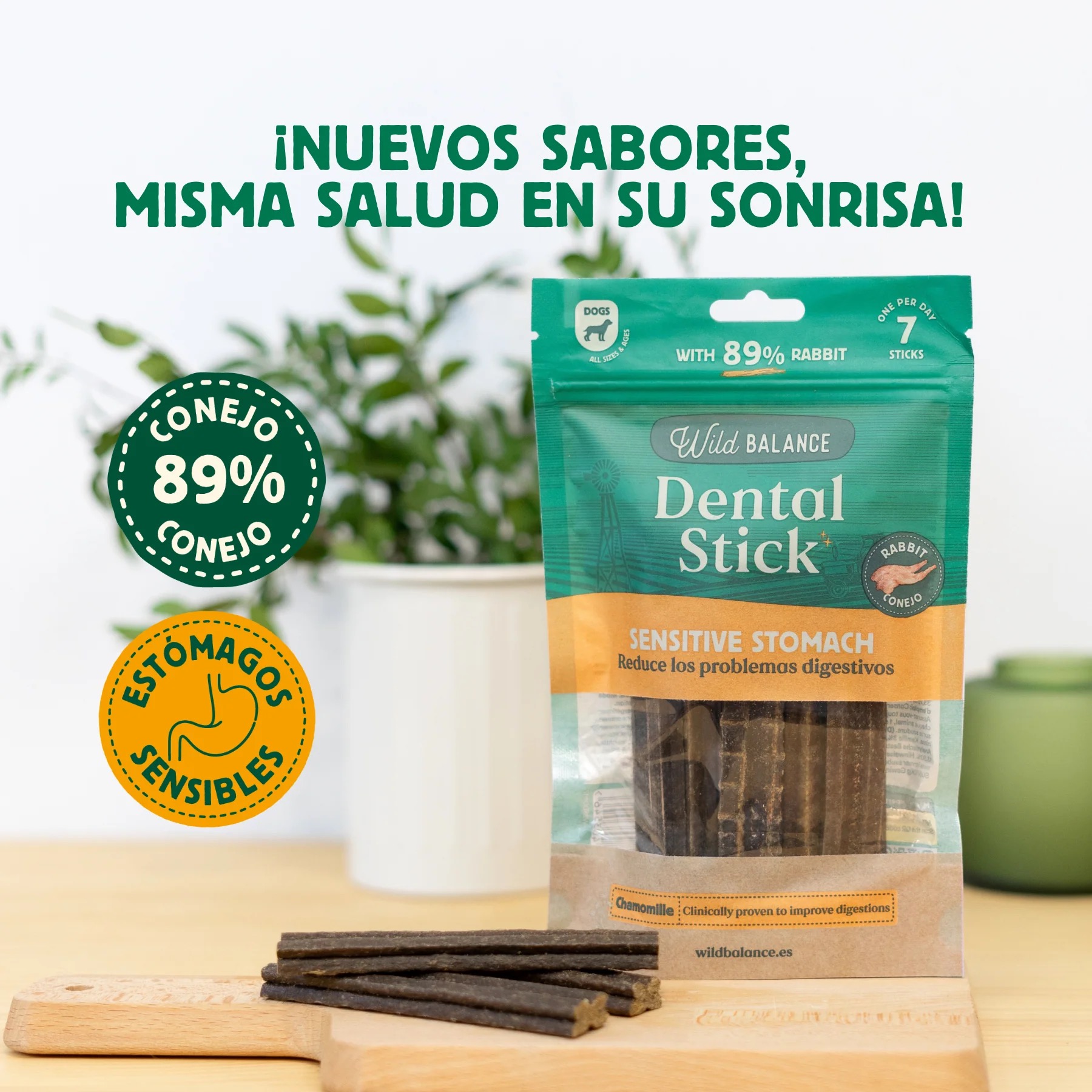 Stick Dental Sensitive Stomach - Wild Balance - Imagen 3