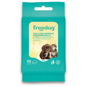 Freedog - Toallitas Húmedas Manzanilla (pocket)