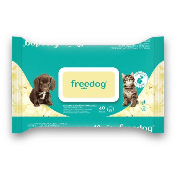 Freedog - Toallitas Húmedas Manzanilla