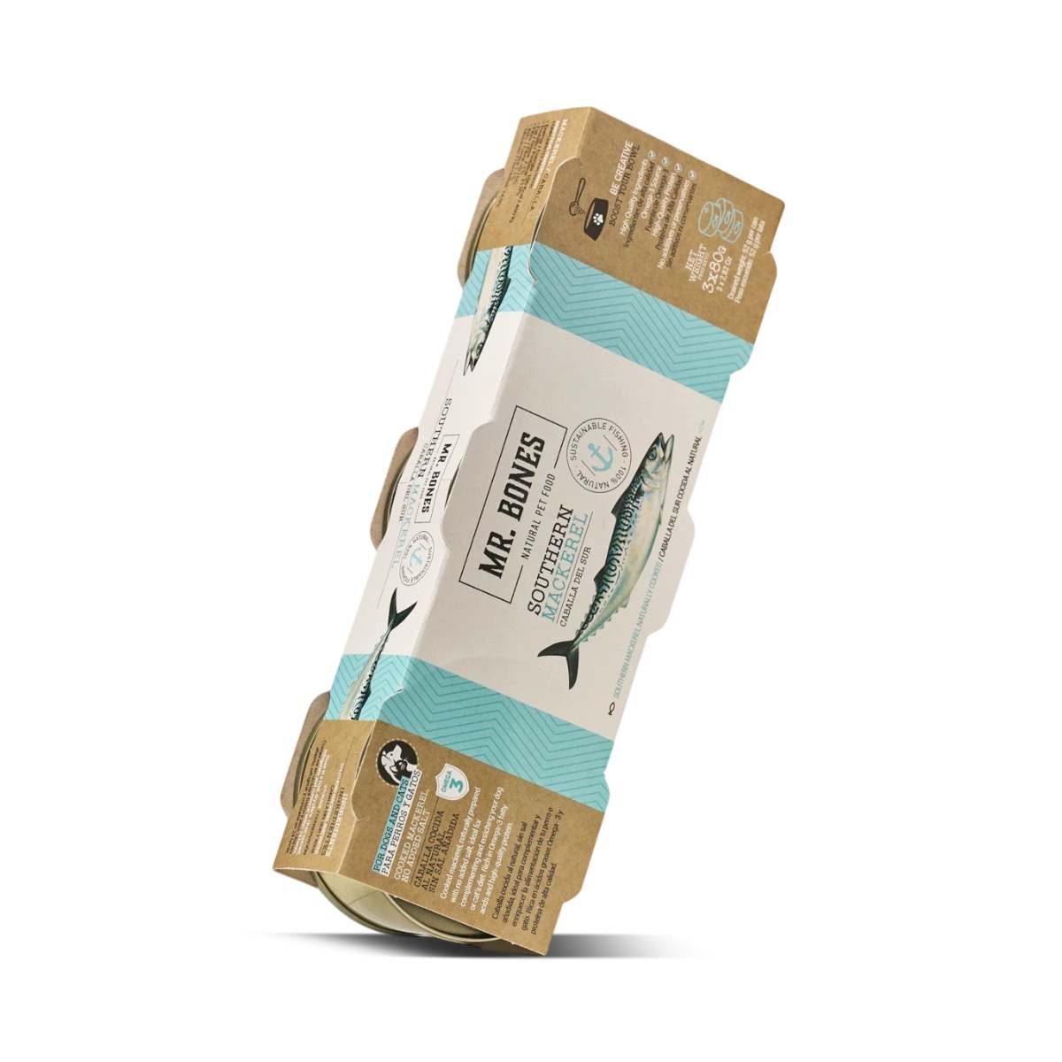 Caballa cocida al natural para perros y gatos – Fresh Topper