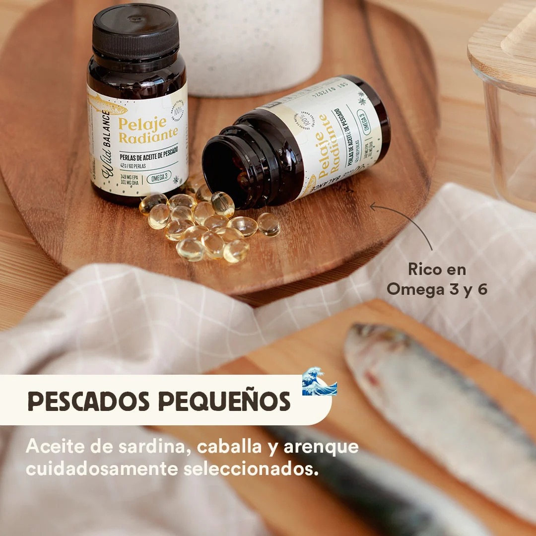 PELAJE RADIANTE - Cápsulas Omega 3 de aceite de pescado - Imagen 2