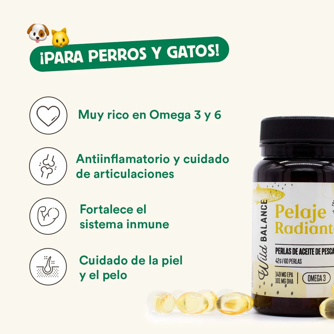 PELAJE RADIANTE - Cápsulas Omega 3 de aceite de pescado - Imagen 4