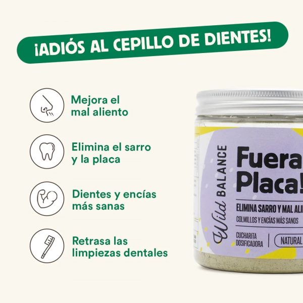 FUERA PLACA! - Suplemento para eliminar el sarro y el mal aliento - Imagen 2