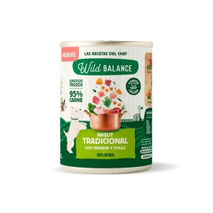 Lata de Ragut tradicional de Ternera y Pollo para perros (400gr) - Wild Balance