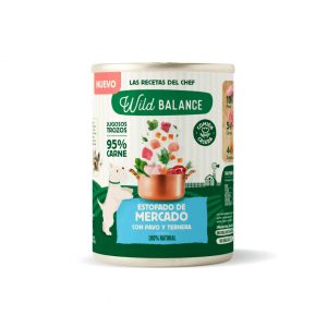 Lata de Estofado de Mercado con Pavo y Ternera para Perros (400gr) - Wild Balance