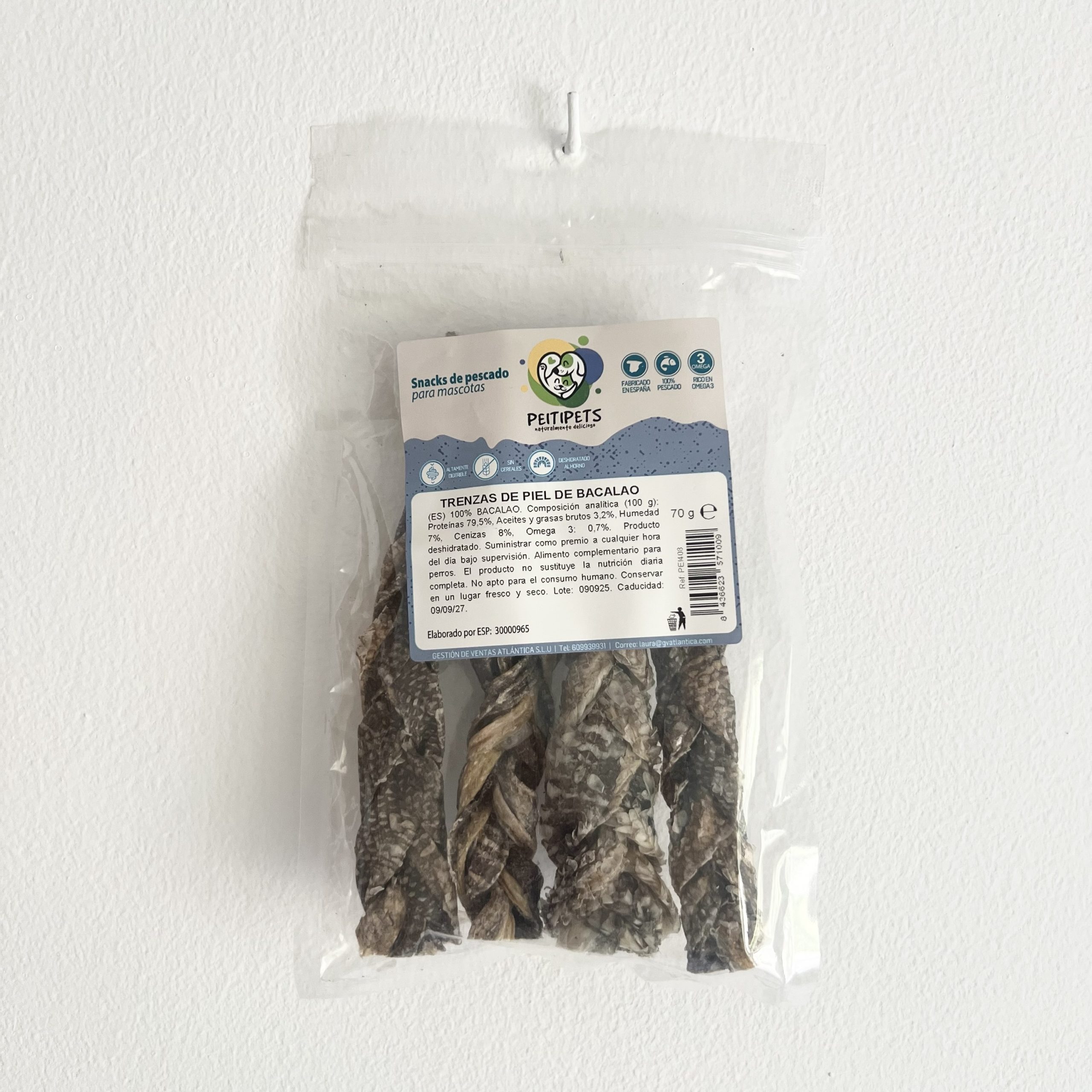 Trenzas de Piel de Bacalao - 70g
