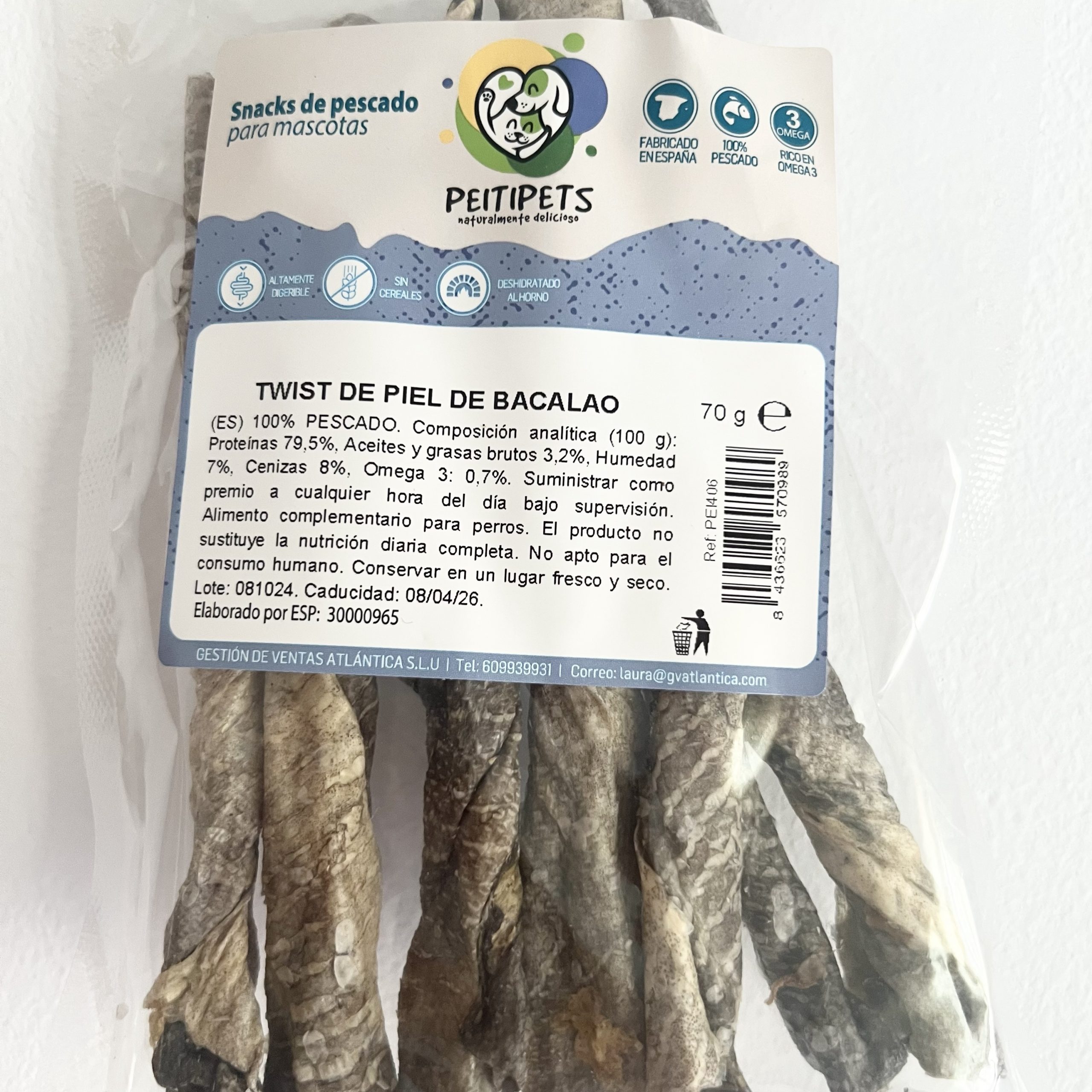 Twist de Piel de Bacalao - 70g - Imagen 2