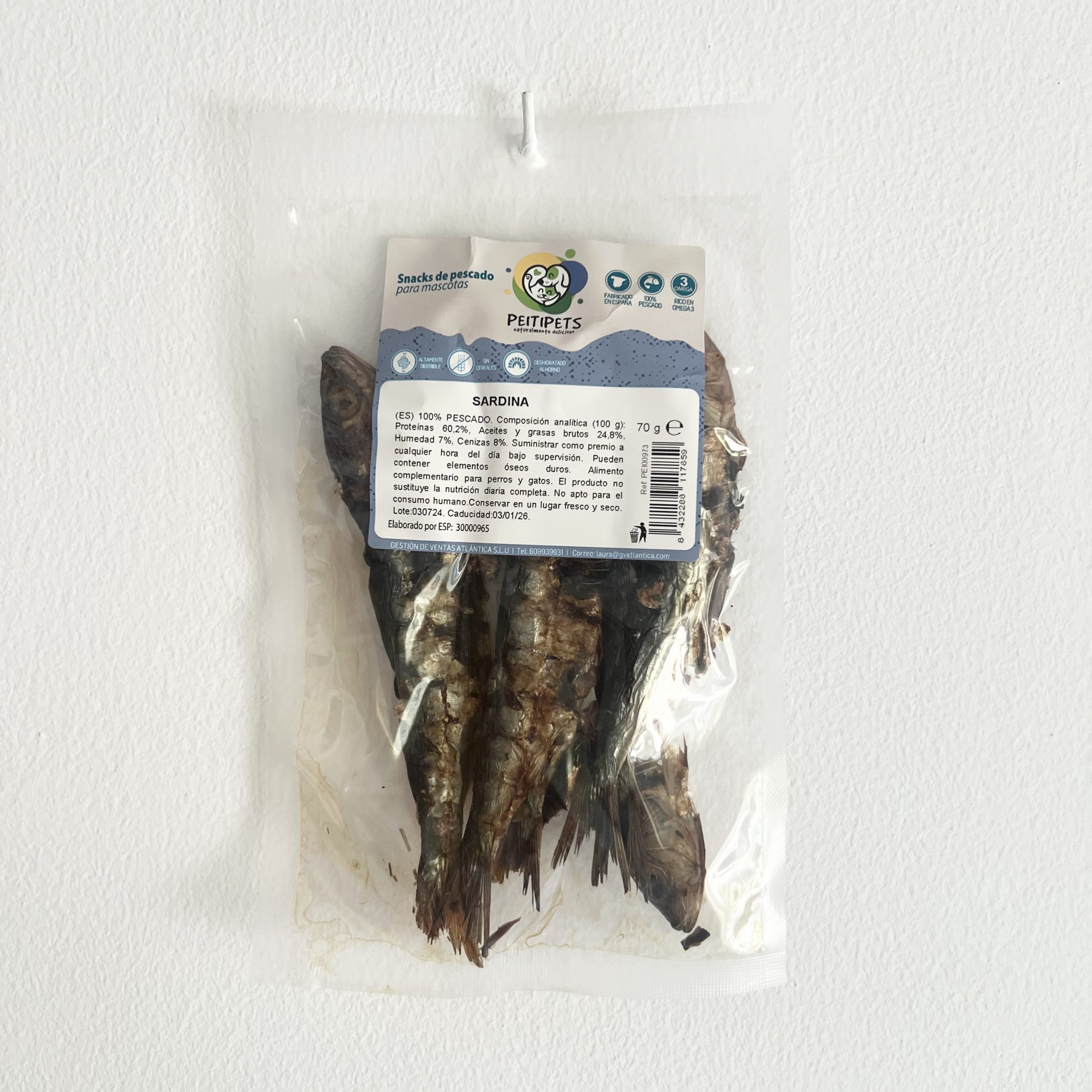 Sardinas deshidratadas - 70g