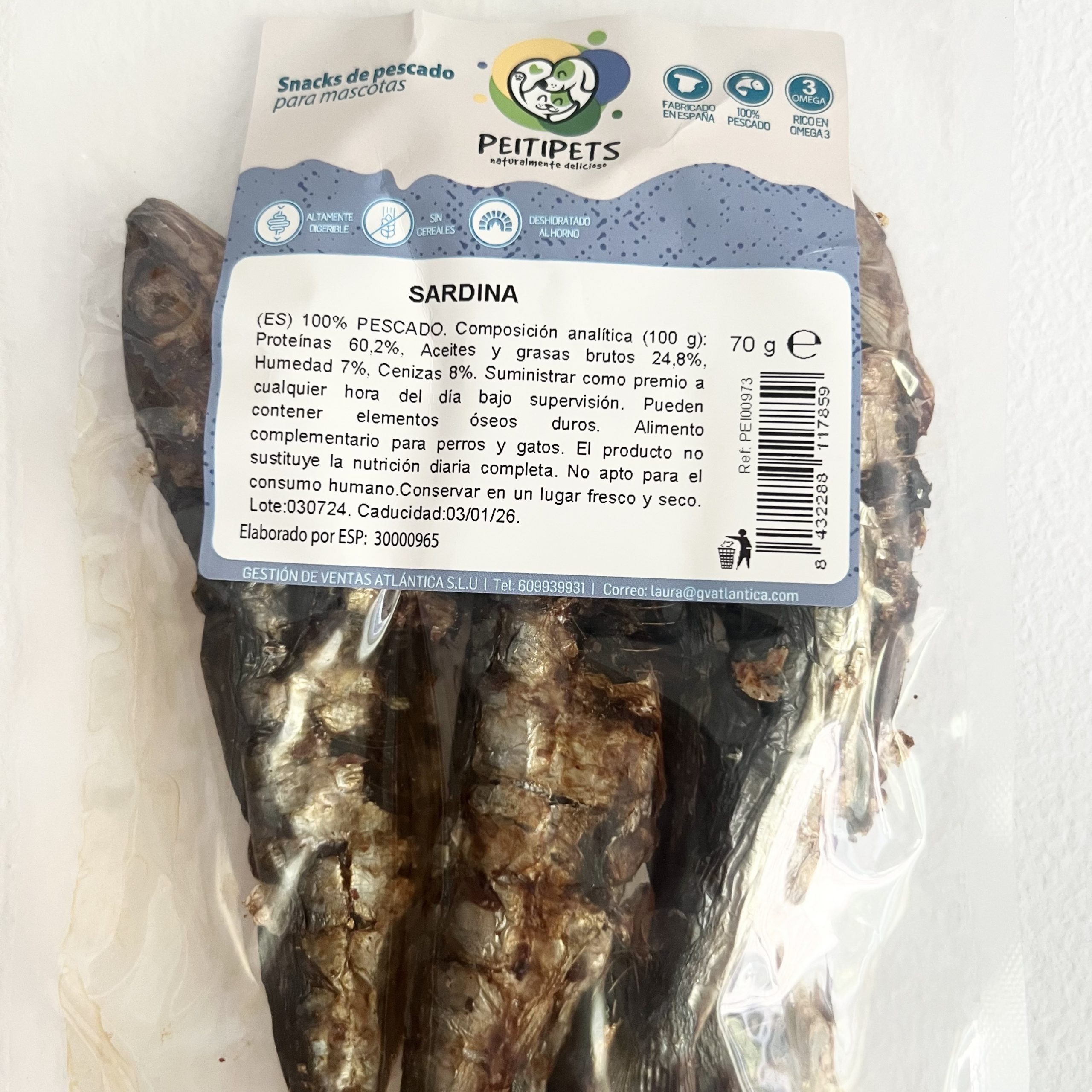 Sardinas deshidratadas - 70g - Imagen 2