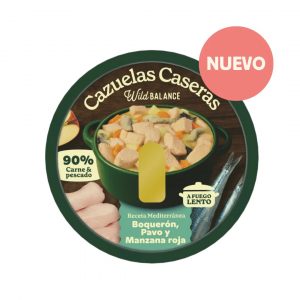 Cazuela casera de Boquerón, Pavo y Manzana para perros 280g
