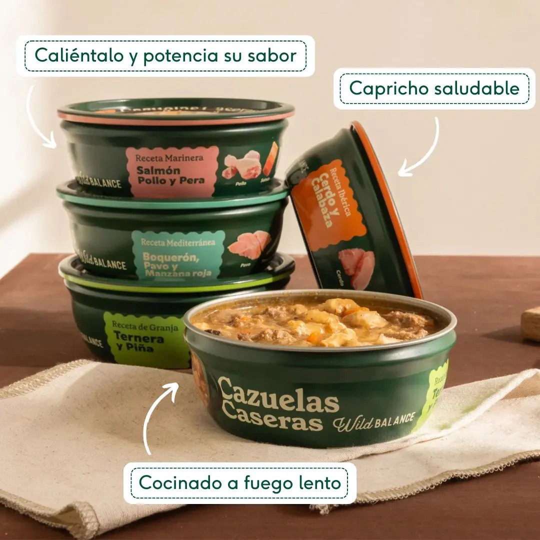 Cazuela casera de Salmón, Pollo y Pera para perros 280g - Imagen 4