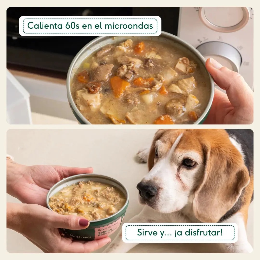 Cazuela casera de Salmón, Pollo y Pera para perros 280g - Imagen 5